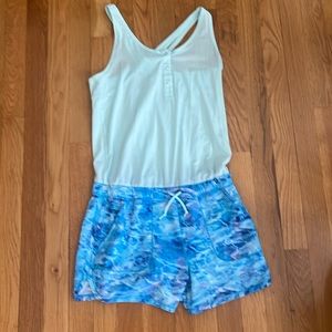 Kids ivivva light blue romper shorts